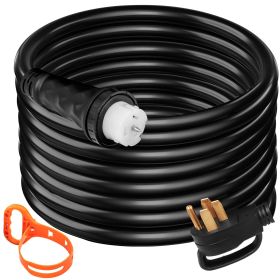 VEVOR 30Ft 50 Amp Generator Extension Cord STW 6/3 + 8/1 Generator Cord 125V 250V Generator Power Cord N14-50P & SS2-50R & CS6364 Twist Lock Conn