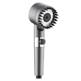 Shower Head Set With Massage Heads, Multiple Filters And Mode-Switching Function For Various Watering Modes (Option: Single Grey Shower Head Only)