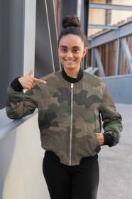 Camouflage Seamless Bomber Jacket (size: X-Large)