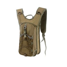 Waterproof Running Sports Bag, Camping Tactical Water Bag Outdoor Hiking Large Capacity Bicycle Riding Backpack (Color: desert yellow)